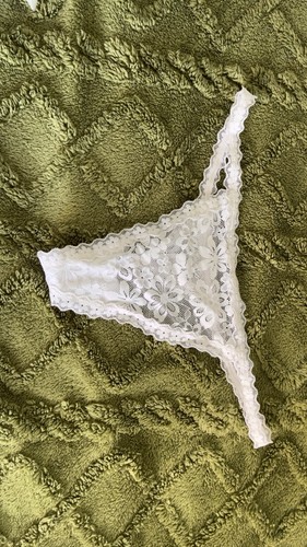 String blanc dentelle - blanc,