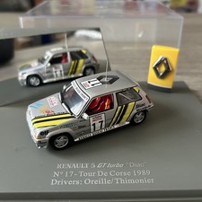 Norev 1/43 Renault 5 GT Turbo N°17 Tour de Corse 1989 Oreille - Thimonier RARE