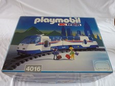 PLAYMOBIL 4016 TRAIN VOYAGEUR VOYAGE VEHICULE CHEMIN DE FER PERSONNAGE