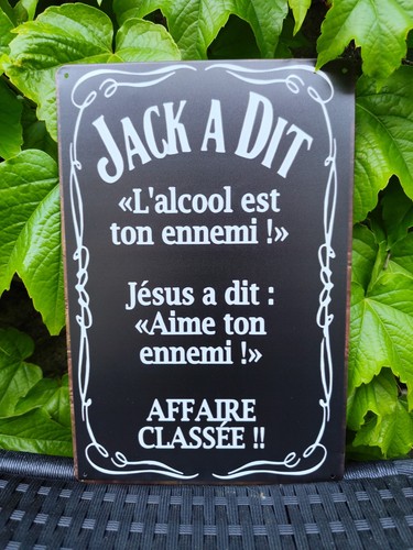 Plaque métal prière du - métal,