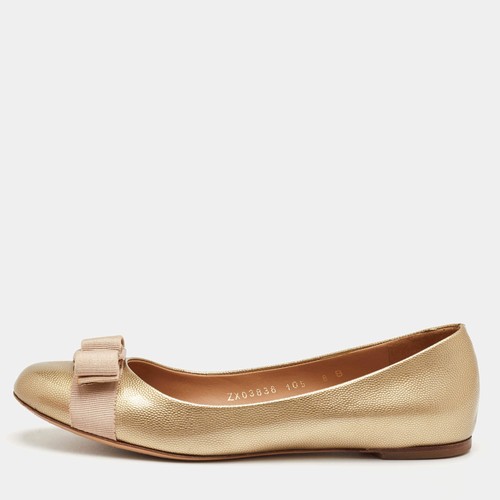Ballerines cuir doré - ballerines,