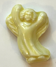 RARE Fève ANGE Jaune Santon