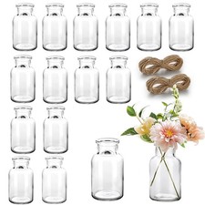 Lot de 15 mini vases en verre