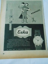 Publicité 1952  Eska Montre