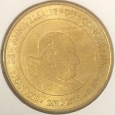 MDP 2012 LOURDES PAPES PAUL MÉDAILLE MONNAIE DE PARIS JETON TOURISTIQUE MEDALS