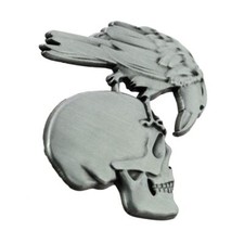 Pin's Crâne et Corbeau - en