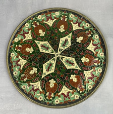 Assiette décorative bronze