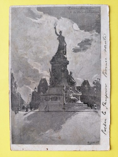 Cpa paris dessin signée - cpa, h