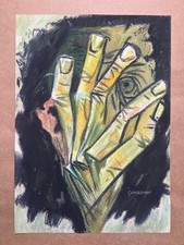 OSWALDO GUAYASAMIN Dessin sur papier (fait main) signé et estampillé...