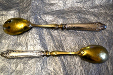 couverts à salade argent art nouveau