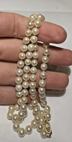 Collier vintage perles - collier, en