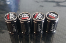 Audi x 4 bouchons de valve en aluminium très bonne qualité robuste neuf