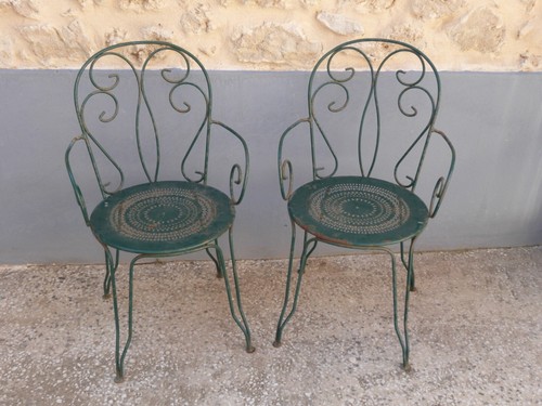 Duo fauteuils fer forgé - duo,