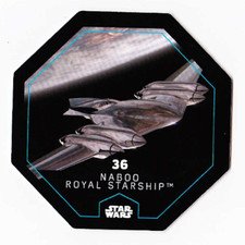 Carte Jeton Star Wars Leclerc 2015 (36/54) Naboo Royal Starship 
