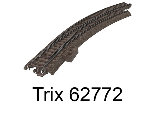 Trix aiguillage courbe - aiguillage, à
