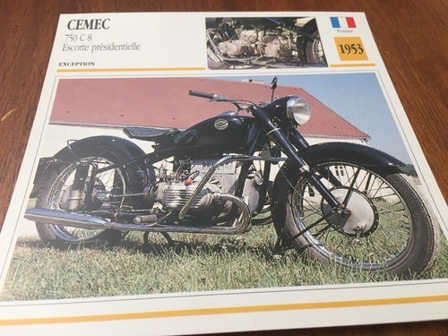 Carte moto cemec - 750, c8