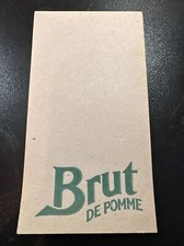 Rare Petit Carnet Publicitaire Bloc Note Brut De Pomme