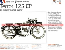 TERROT 125 EP et dérivés 1947 Fiche Moto 000242