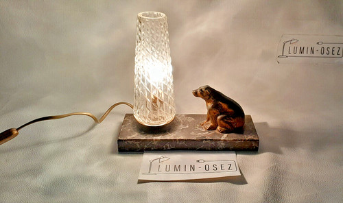 Lampe ancienne régule ours - lampe,