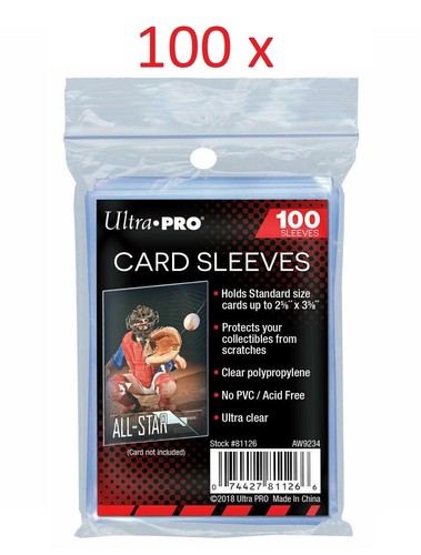 100 pochettes ultra pro - x,