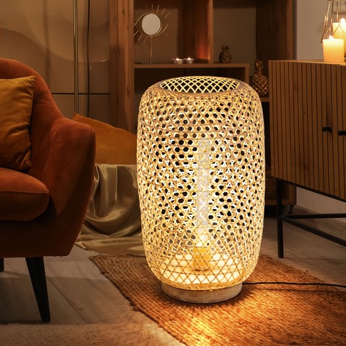 Lampe sur pied led bois - sur,