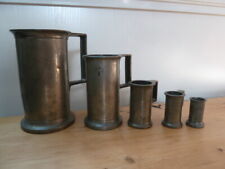 Série de pots d'étain XIXème siècle