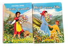 2 FLAMMARION JEUNESSE/J. SPYRI /HEIDI GRANDIT-HEIDI JEUNE FILLE/1958 ILLUSTRE