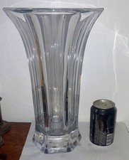 TRES GRAND VASE ANCIEN EN CRISTAL DE SEVRES SIGNE
