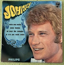 Johnny HALLYDAY Entre mes mains label vert EP Disque 45 tours Vinyle