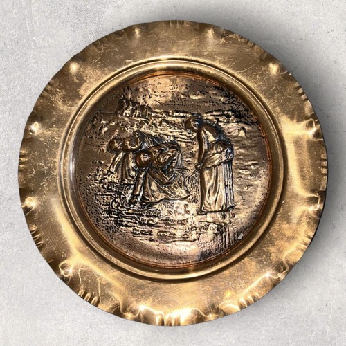 Assiette décorative cuivre - assiette,