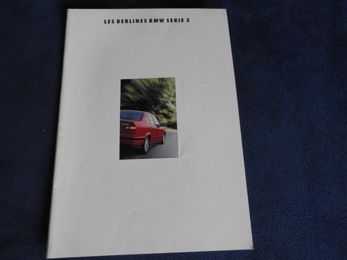 Catalogue bmw serie - serie, berline