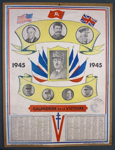 Calendrier victoire 1945 - calendrier,