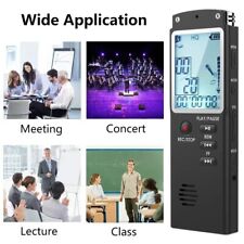 32GB Digital Voice Recorder Dictaphone Audio Sound Recorder Mini Spy Lecture MP3