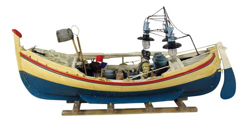 Bateau pêche bois 47 x - bateau,