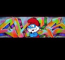 CHES-, Street Art, Graffiti Sur Toile 150x34cm Signé Unique.Certificat Banksy