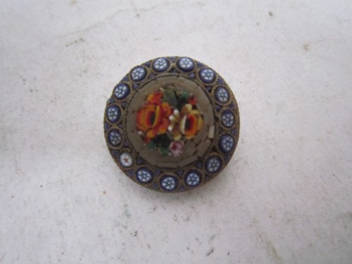 Broche ancienne micro mosaique - ancienne,