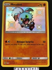 Carte Pokemon ROCABOT SV23/SV94 Holo SHINY Soleil et Lune 11.5 SL11,5 FR NEUF