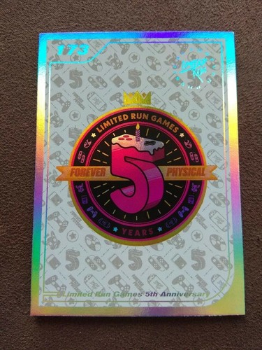 Limited run trading card - run,