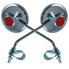 2x RETROVISEUR VELO ROND