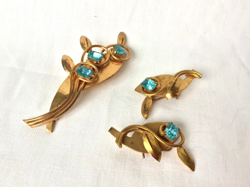 Parure bijoux broche clips - bijoux, d