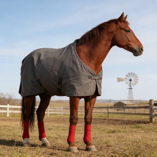 Couverture cheval ajustable - couverture,