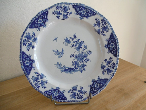 Plat faience gien - faience, ancien