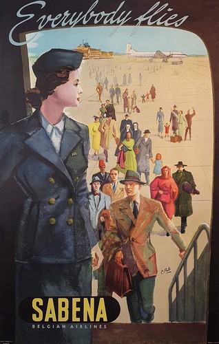 Affiche poster sabena - poster,