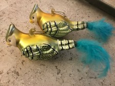 Blown Glass Bird Ornaments