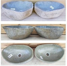 double vasque lavabo en pierre
