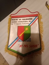 fanion militaire Rhin Et Danube 1 Ère Armée Française 