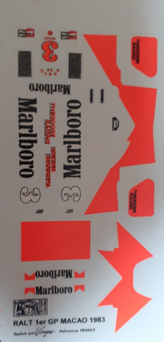 Decals decalcomanie ralt - 1/43,