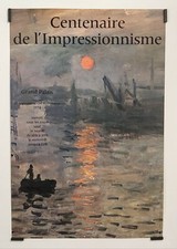 Monet Claude	Impression, Soleil levant	1974 Affiche Originale Exposition