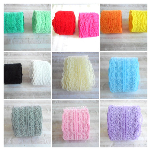 Dentelle double polyester - dentelle,