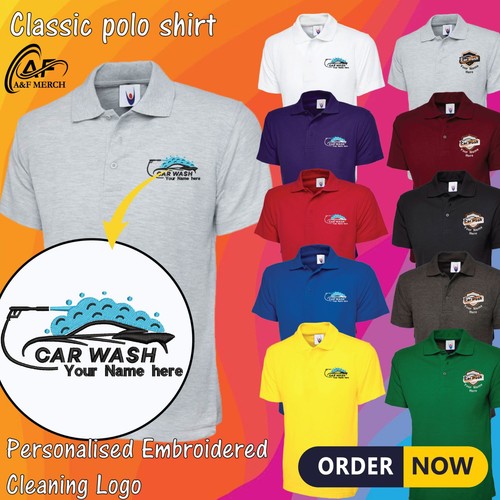 Polo personnalisé brodé col - polo,